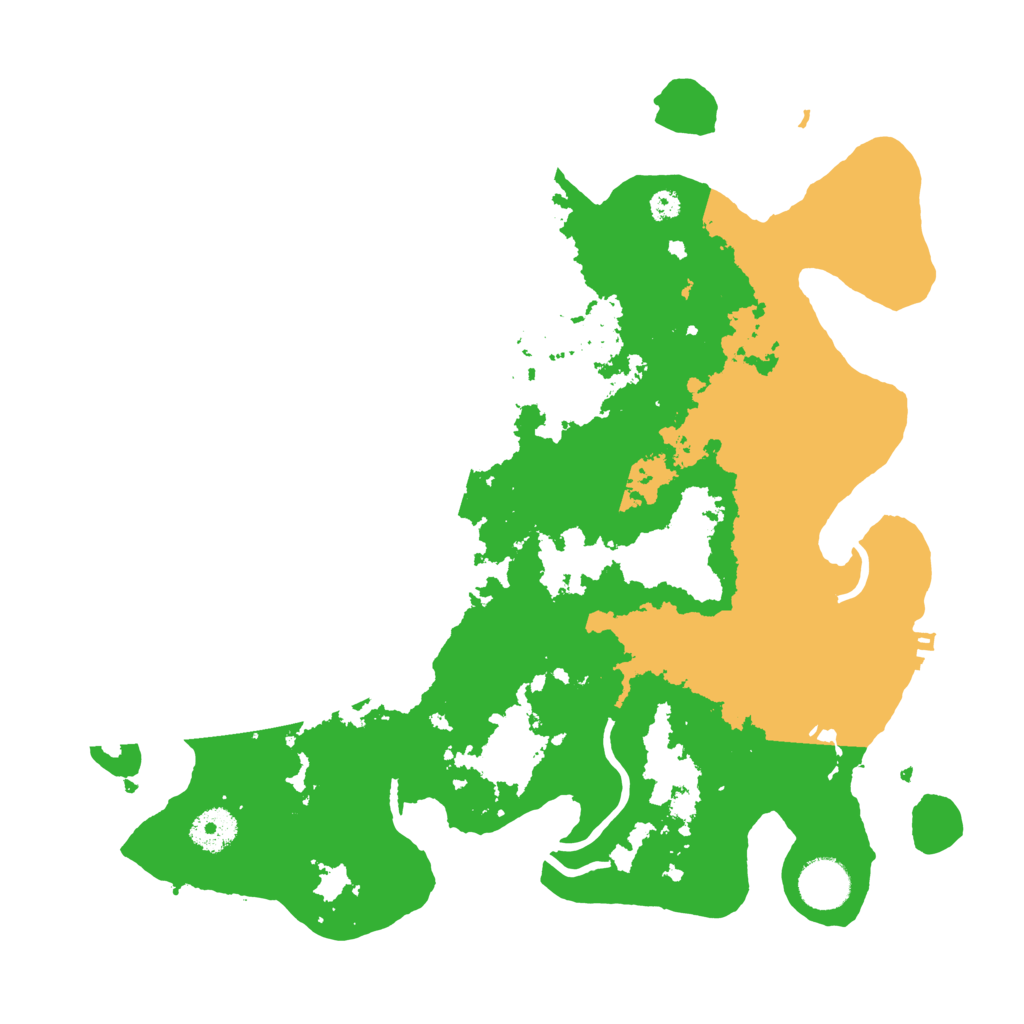 Biome Rust Map: Procedural Map, Size: 3500, Seed: 61585010
