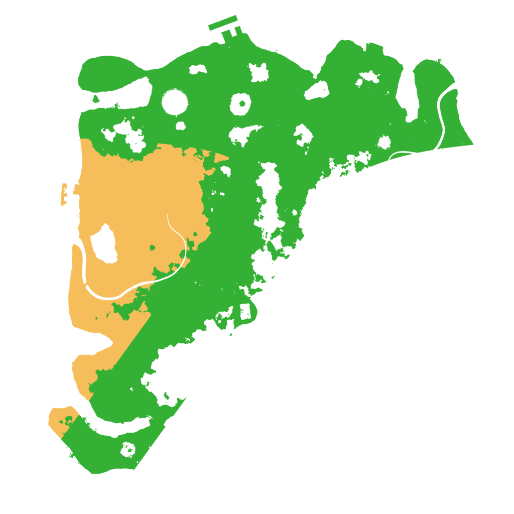 Biome Rust Map: Procedural Map, Size: 3500, Seed: 1062002884