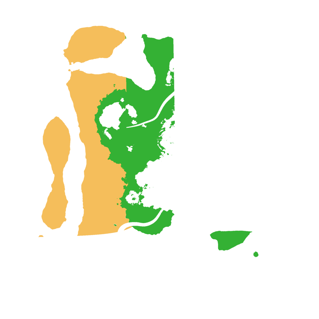 Biome Rust Map: Procedural Map, Size: 2500, Seed: 8052643