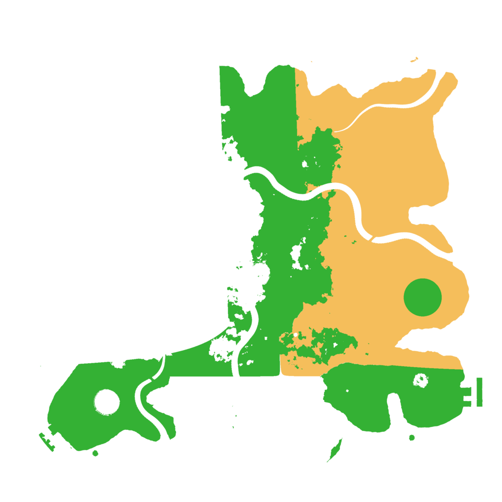 Biome Rust Map: Procedural Map, Size: 3500, Seed: 52568005