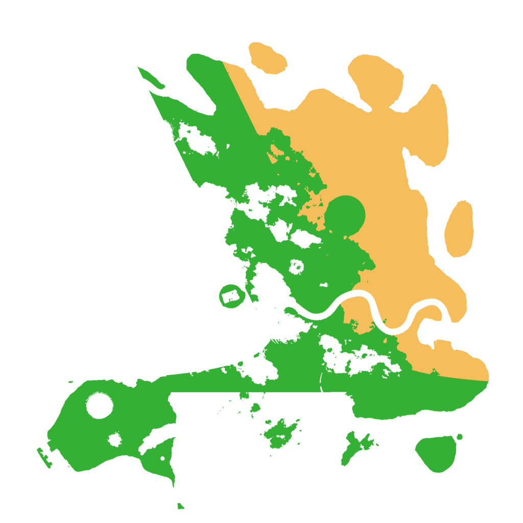Biome Rust Map: Procedural Map, Size: 3500, Seed: 19167592