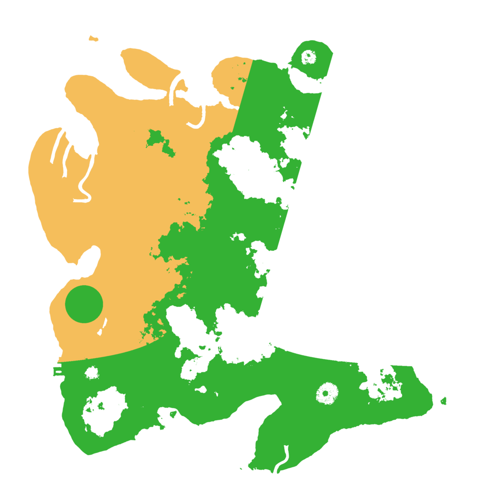 Biome Rust Map: Procedural Map, Size: 3500, Seed: 95930021