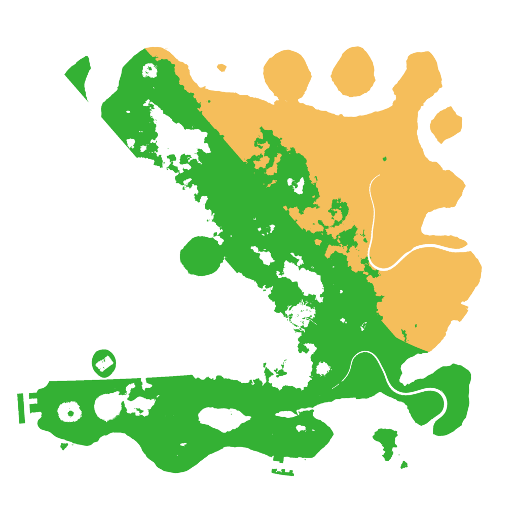 Biome Rust Map: Procedural Map, Size: 3500, Seed: 62977855
