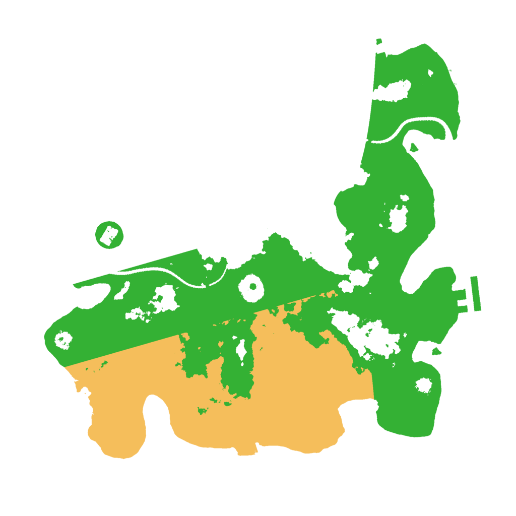 Biome Rust Map: Procedural Map, Size: 3000, Seed: 3459435