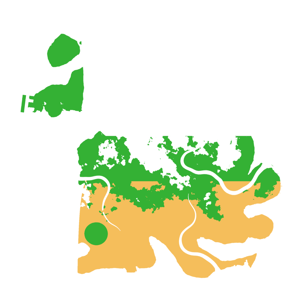 Biome Rust Map: Procedural Map, Size: 3500, Seed: 12474