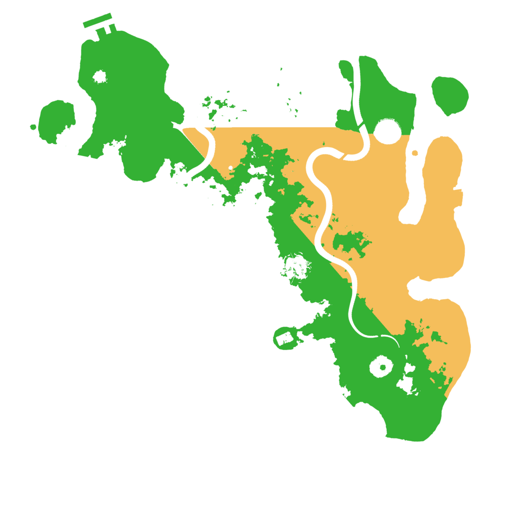 Biome Rust Map: Procedural Map, Size: 3500, Seed: 46723167