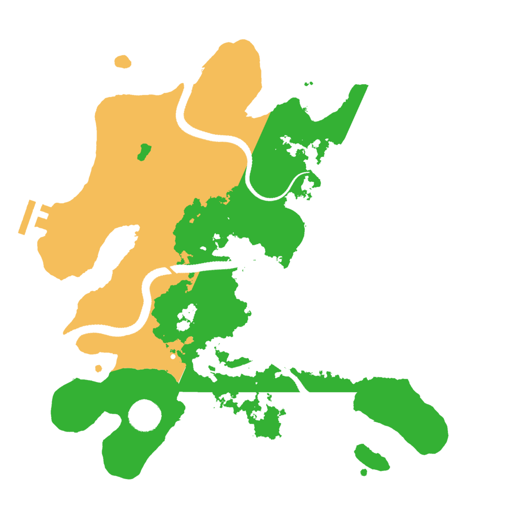 Biome Rust Map: Procedural Map, Size: 3000, Seed: 1820459