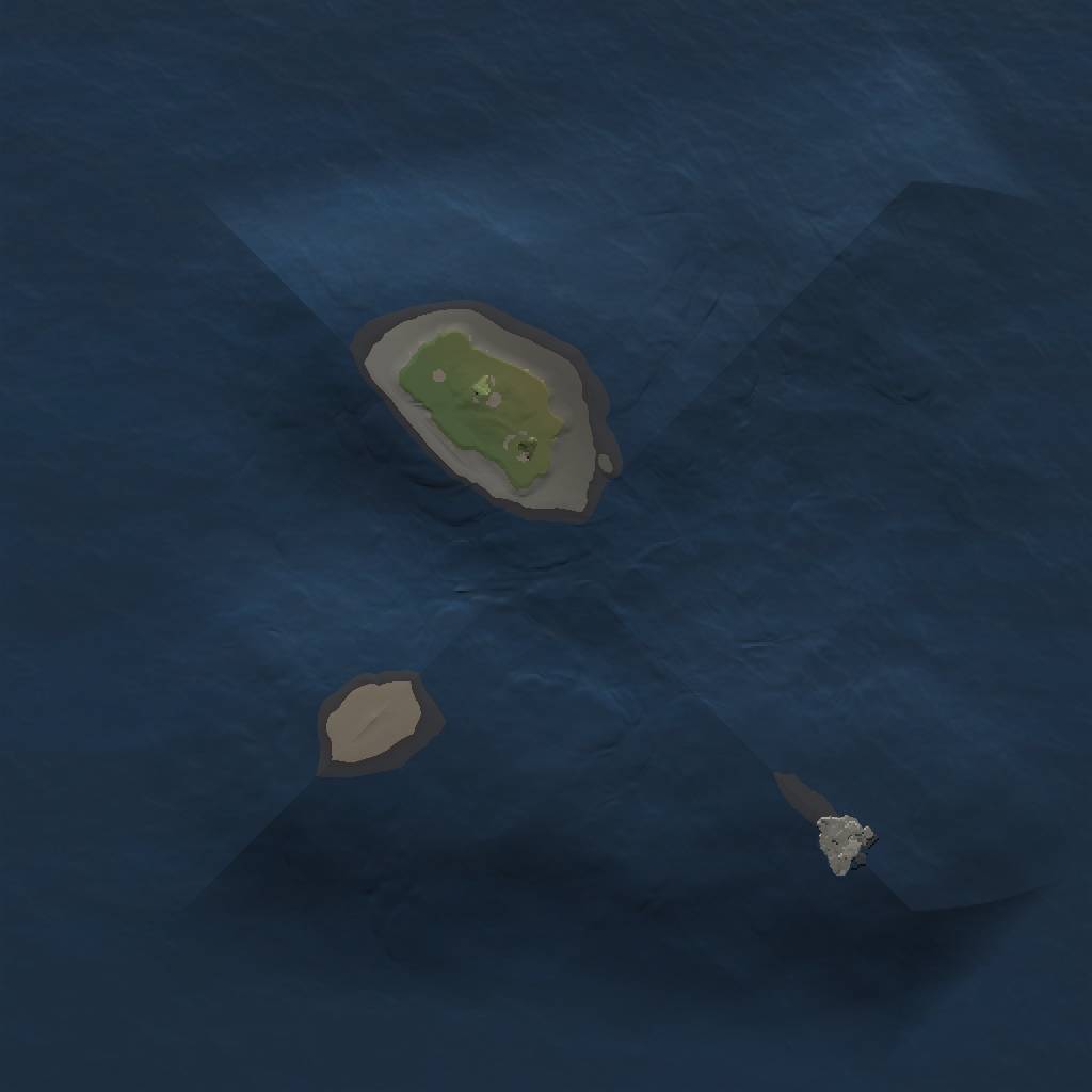 Rust Map: Procedural Map, Size: 1000, Seed: 1027648319, 3 Monuments