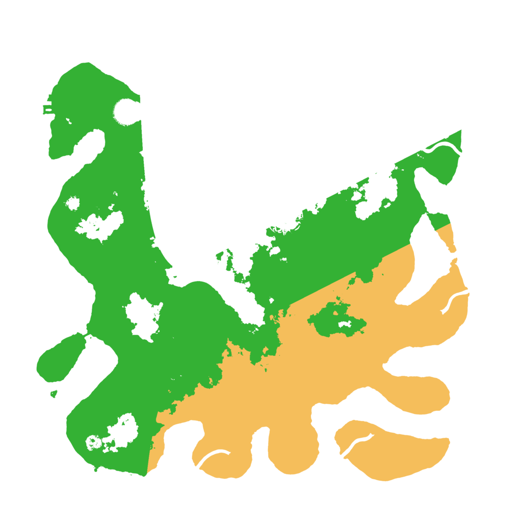 Biome Rust Map: Procedural Map, Size: 3500, Seed: 15853246