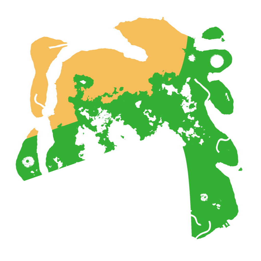 Biome Rust Map: Procedural Map, Size: 3500, Seed: 5448245