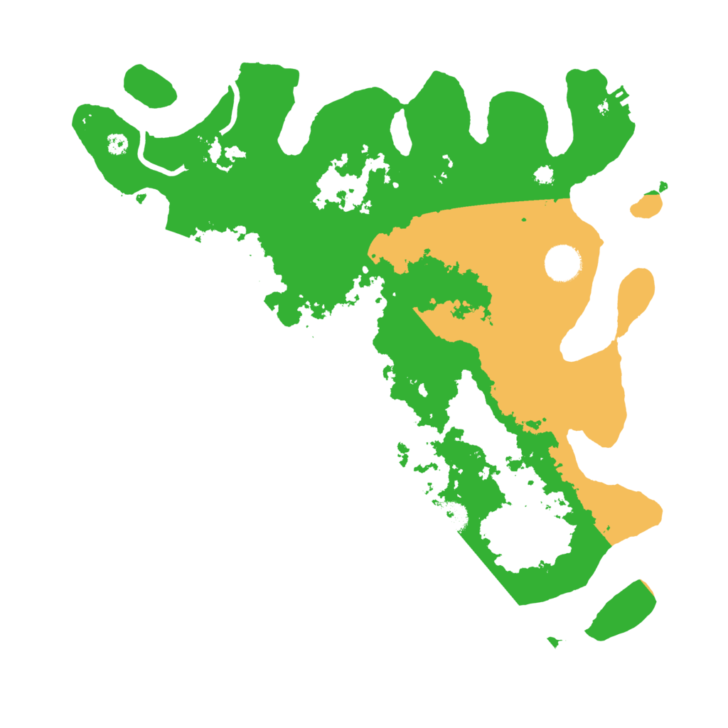 Biome Rust Map: Procedural Map, Size: 3500, Seed: 25068677