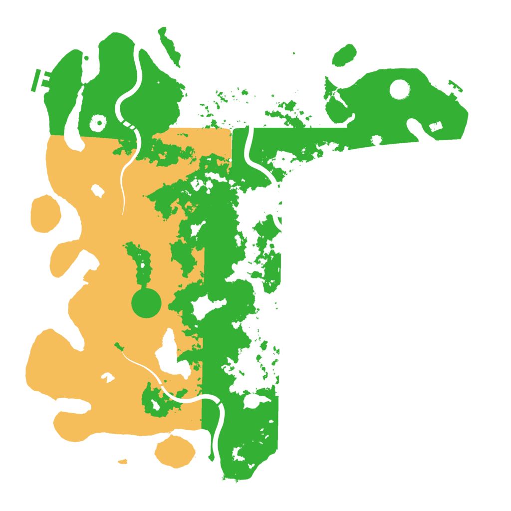Biome Rust Map: Procedural Map, Size: 4500, Seed: 55771422