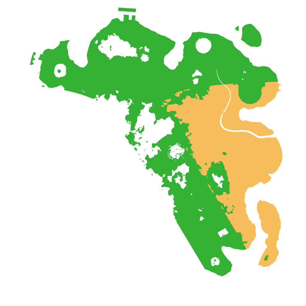 Biome Rust Map: Procedural Map, Size: 3500, Seed: 1105381872