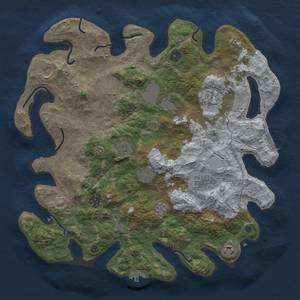 Thumbnail Rust Map: Procedural Map, Size: 4000, Seed: 1741100626, 19 Monuments