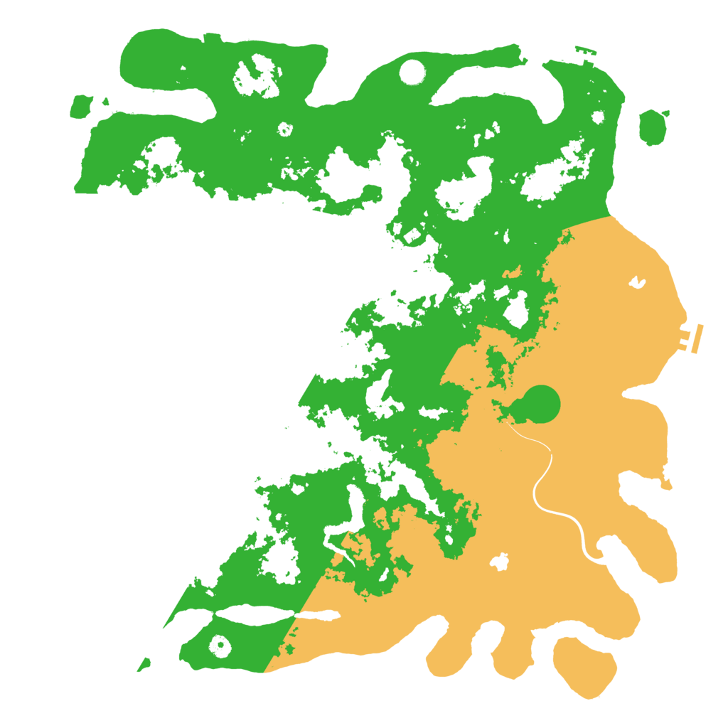 Biome Rust Map: Procedural Map, Size: 5000, Seed: 1418