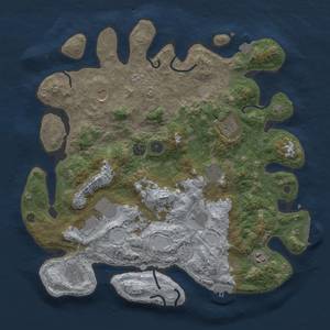Thumbnail Rust Map: Procedural Map, Size: 4096, Seed: 1177923932, 17 Monuments