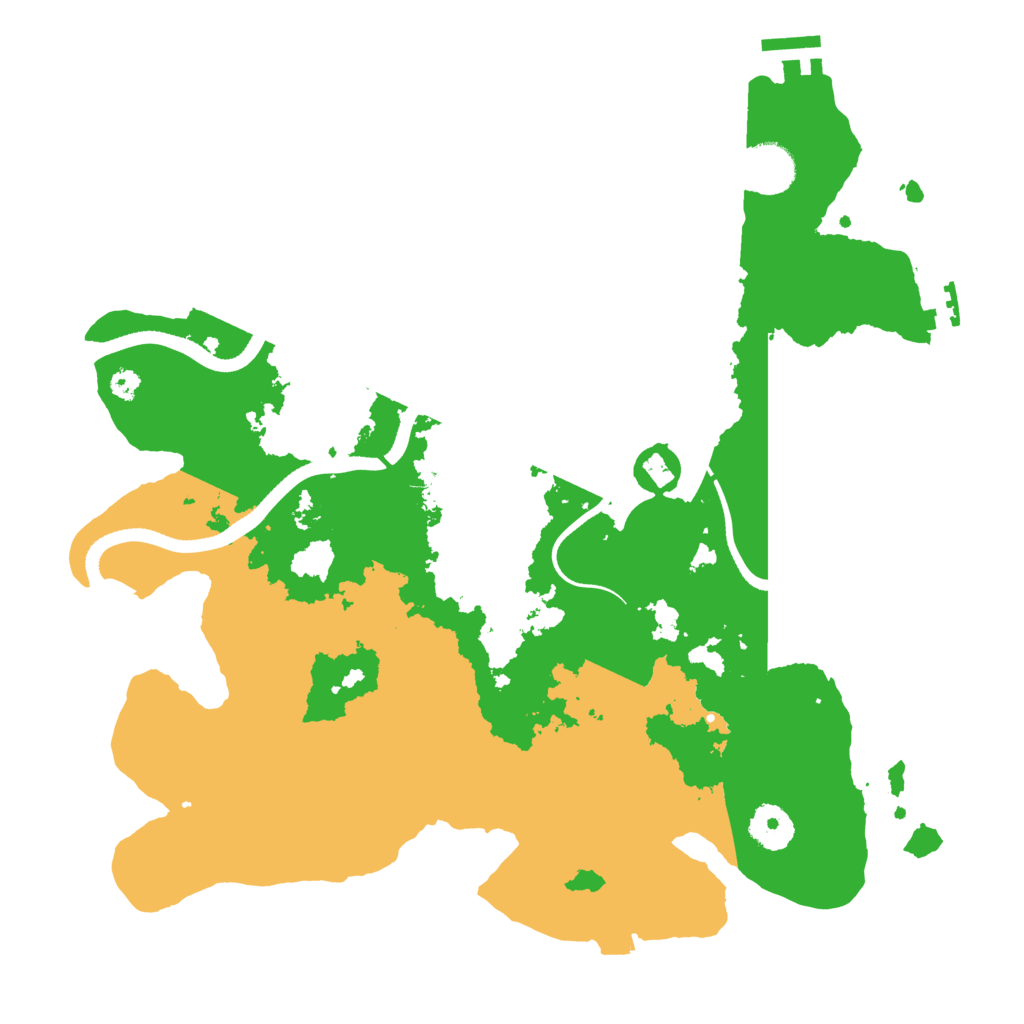 Biome Rust Map: Procedural Map, Size: 3500, Seed: 97336205