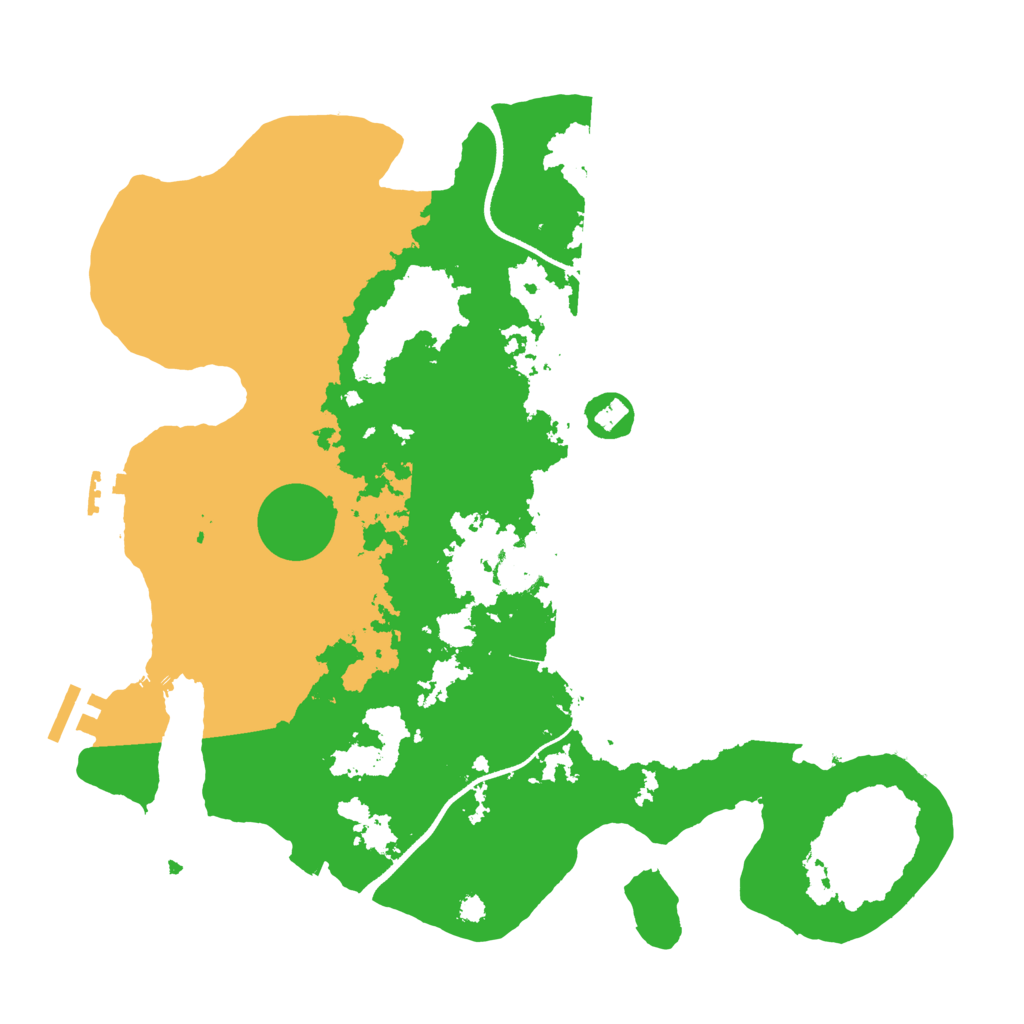 Biome Rust Map: Procedural Map, Size: 3500, Seed: 37926699