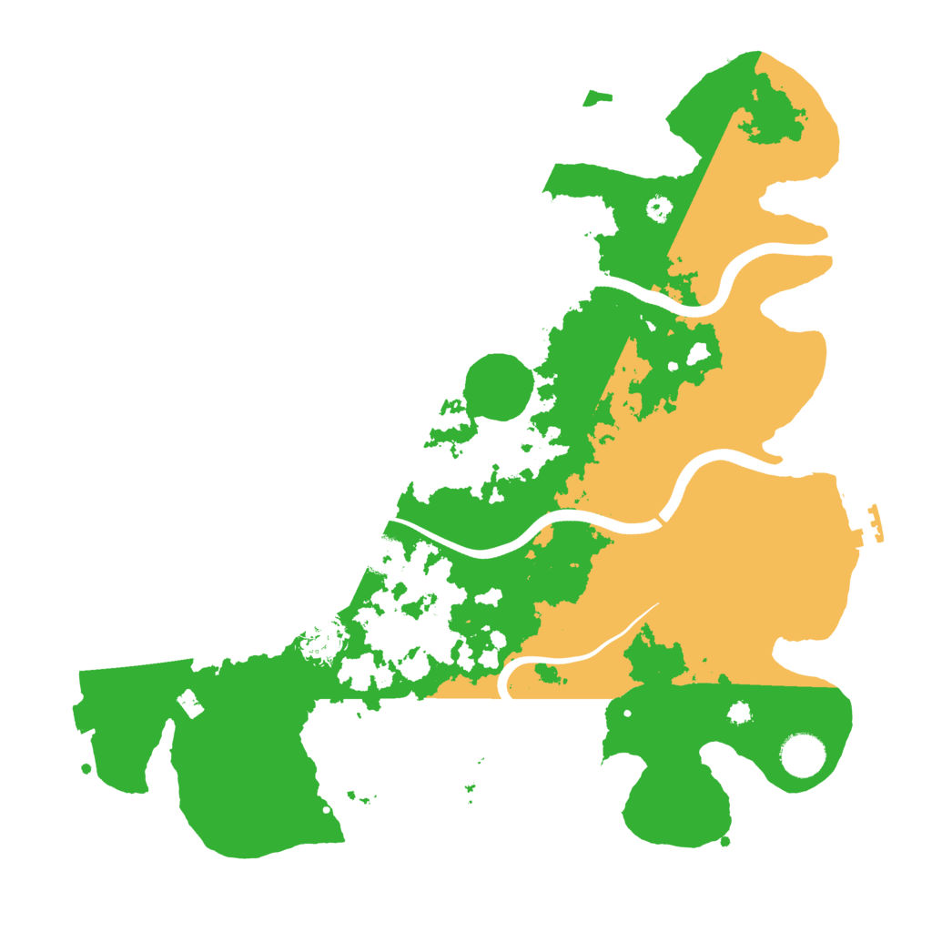 Biome Rust Map: Procedural Map, Size: 3700, Seed: 197548446