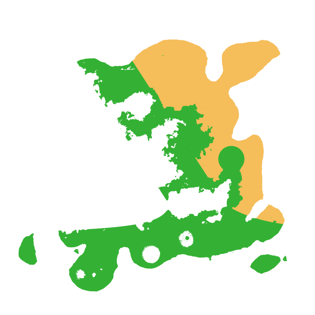 Biome Rust Map: Procedural Map, Size: 3200, Seed: 145