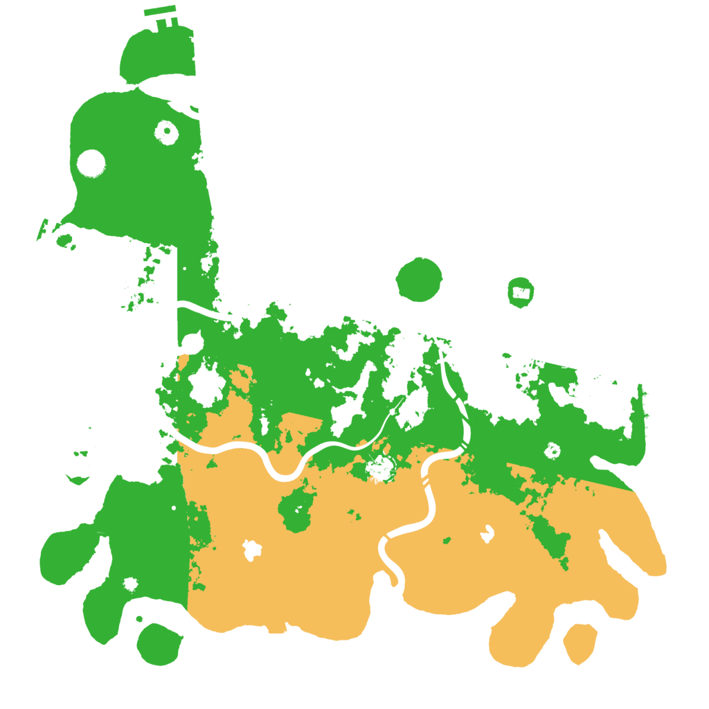 Biome Rust Map: Procedural Map, Size: 4500, Seed: 155555565