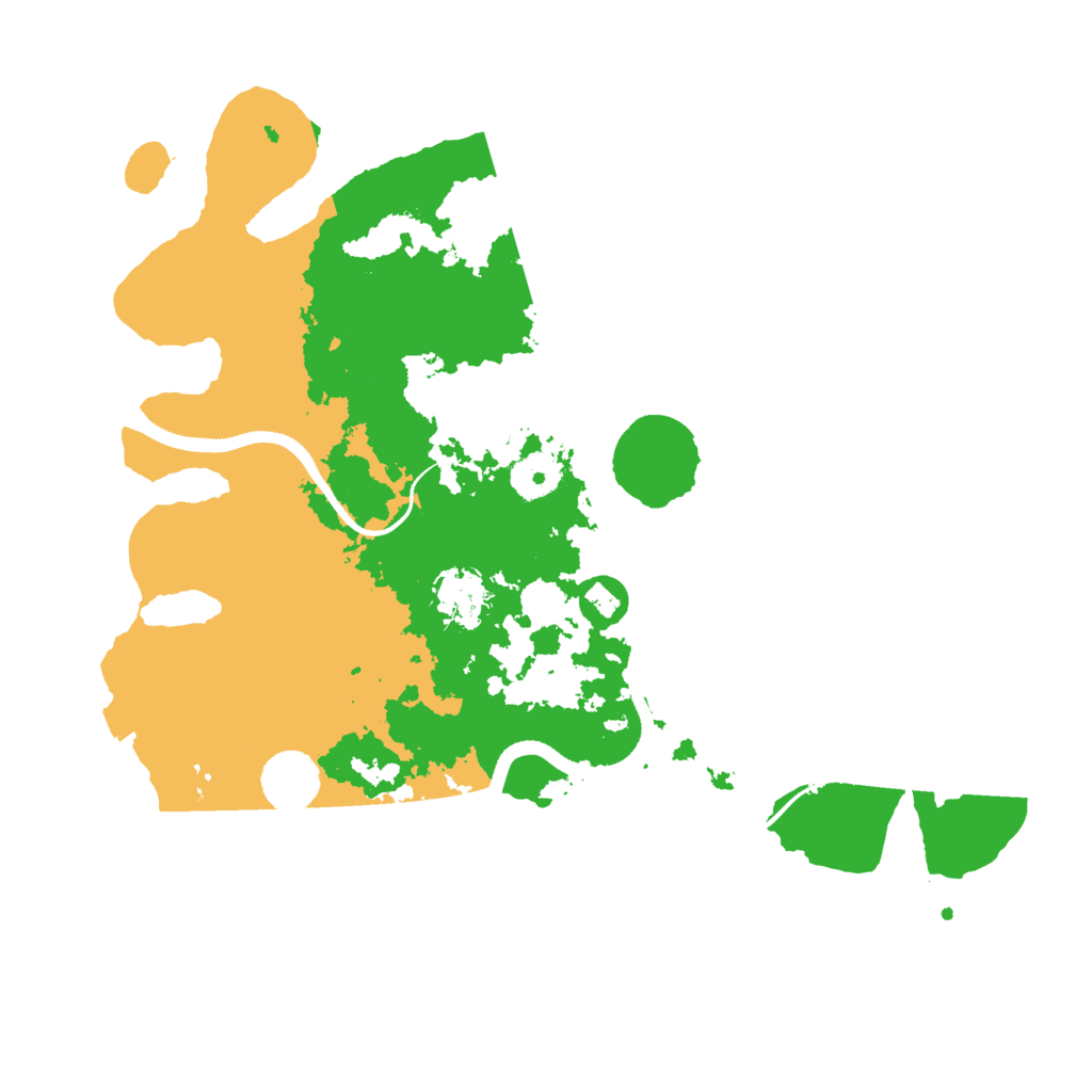 Biome Rust Map: Procedural Map, Size: 3500, Seed: 7095869