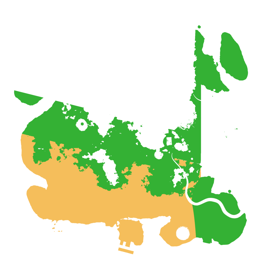 Biome Rust Map: Procedural Map, Size: 3500, Seed: 177805285