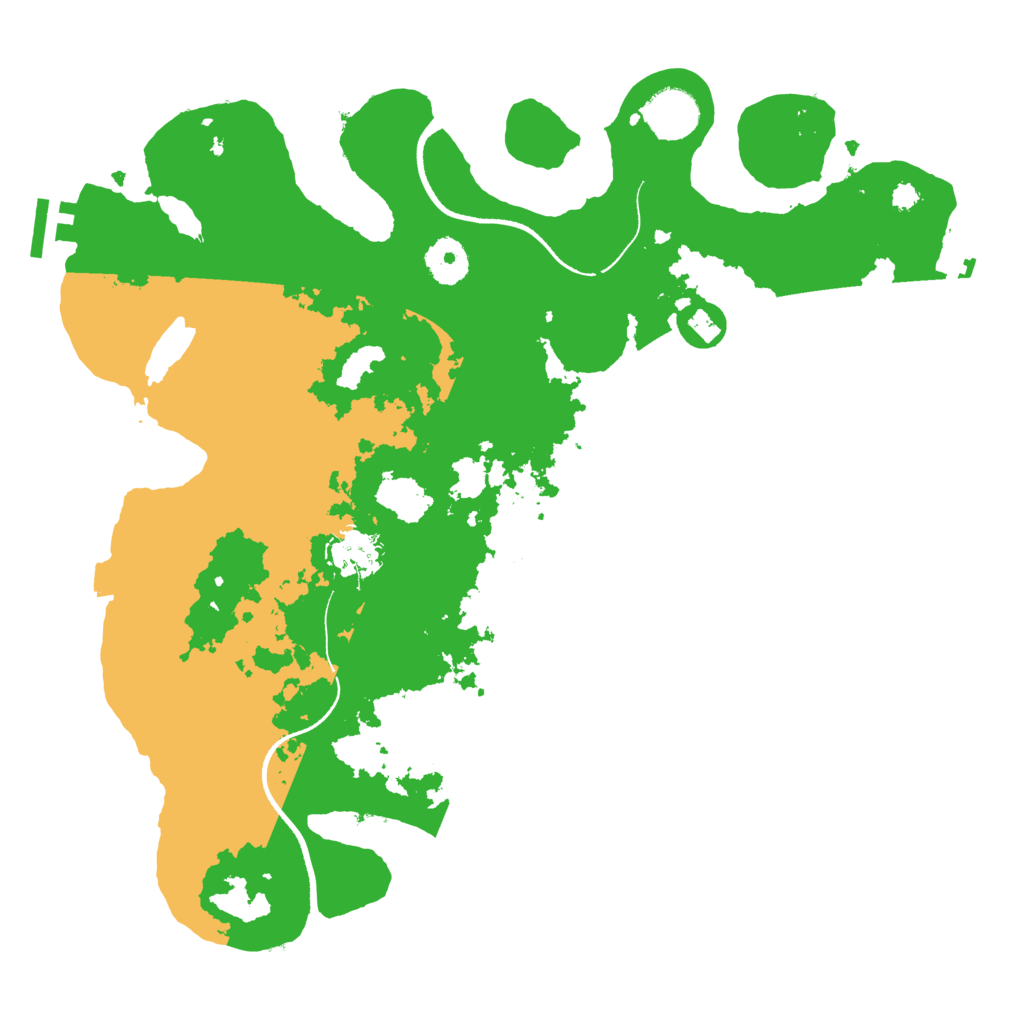 Biome Rust Map: Procedural Map, Size: 3500, Seed: 39348383