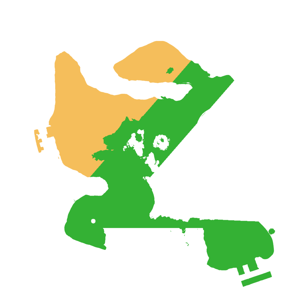 Biome Rust Map: Procedural Map, Size: 2000, Seed: 595541014