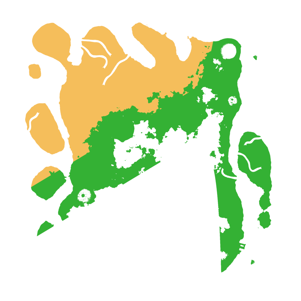 Biome Rust Map: Procedural Map, Size: 3500, Seed: 89189940