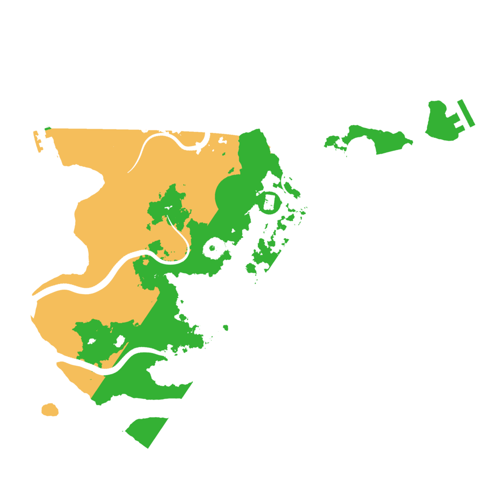 Biome Rust Map: Procedural Map, Size: 3500, Seed: 74898561