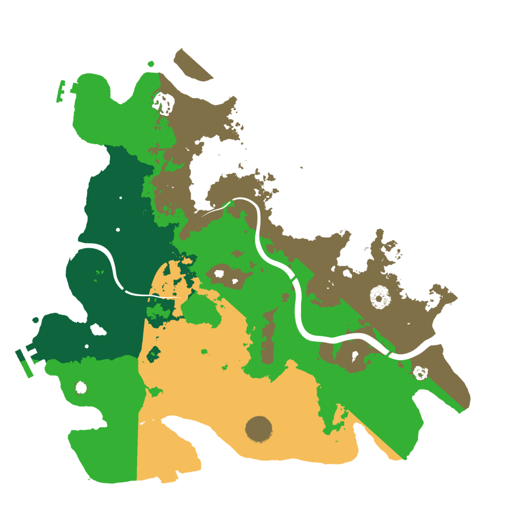 Biome Rust Map: Procedural Map, Size: 3500, Seed: 63357024