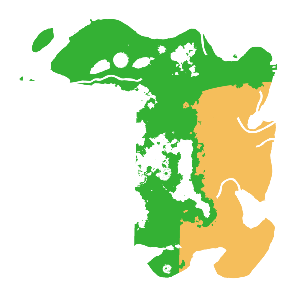 Biome Rust Map: Procedural Map, Size: 3500, Seed: 147273744