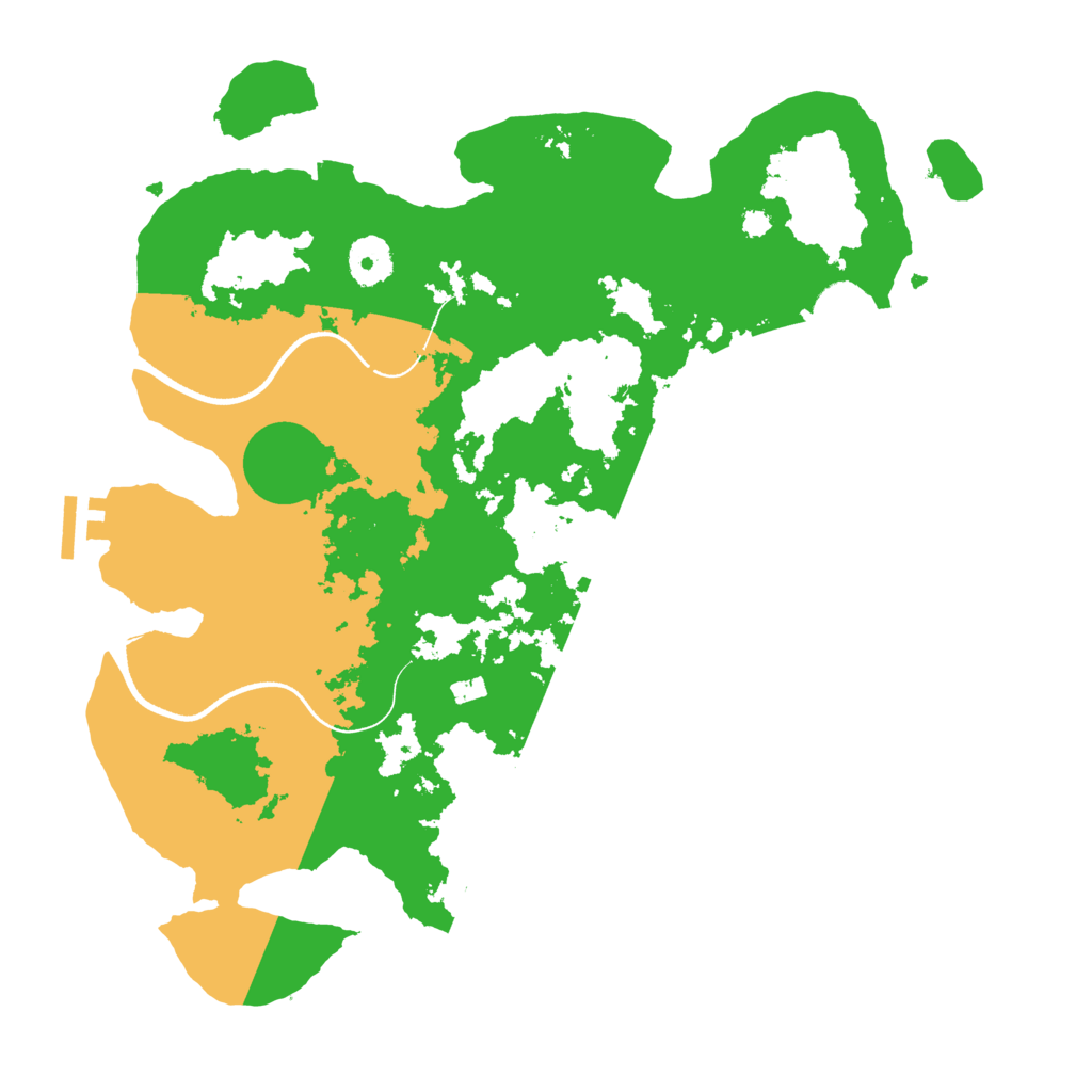 Biome Rust Map: Procedural Map, Size: 3500, Seed: 8402306