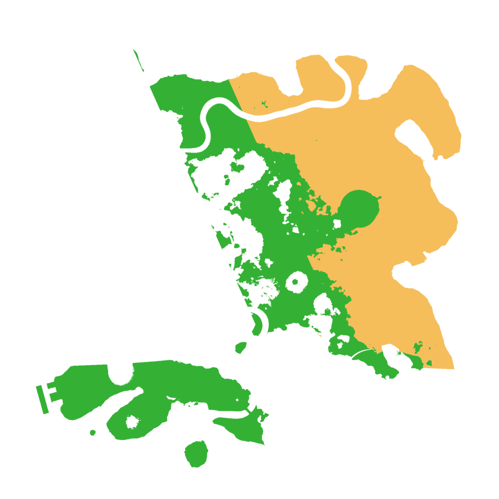 Biome Rust Map: Procedural Map, Size: 3500, Seed: 12946809