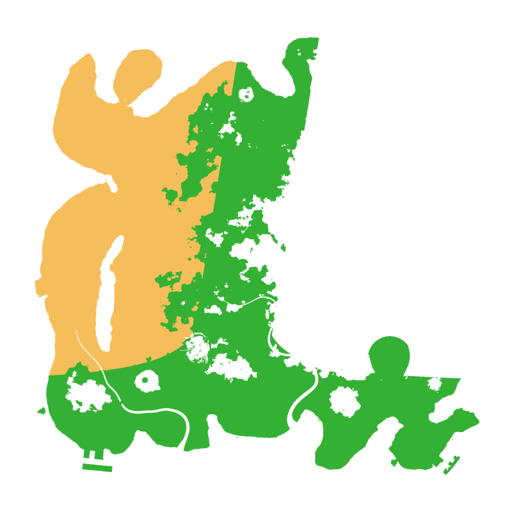 Biome Rust Map: Procedural Map, Size: 3500, Seed: 18506110
