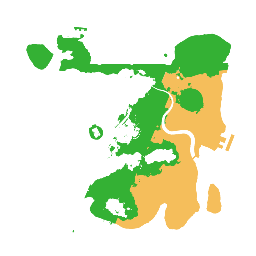 Biome Rust Map: Procedural Map, Size: 3000, Seed: 29621