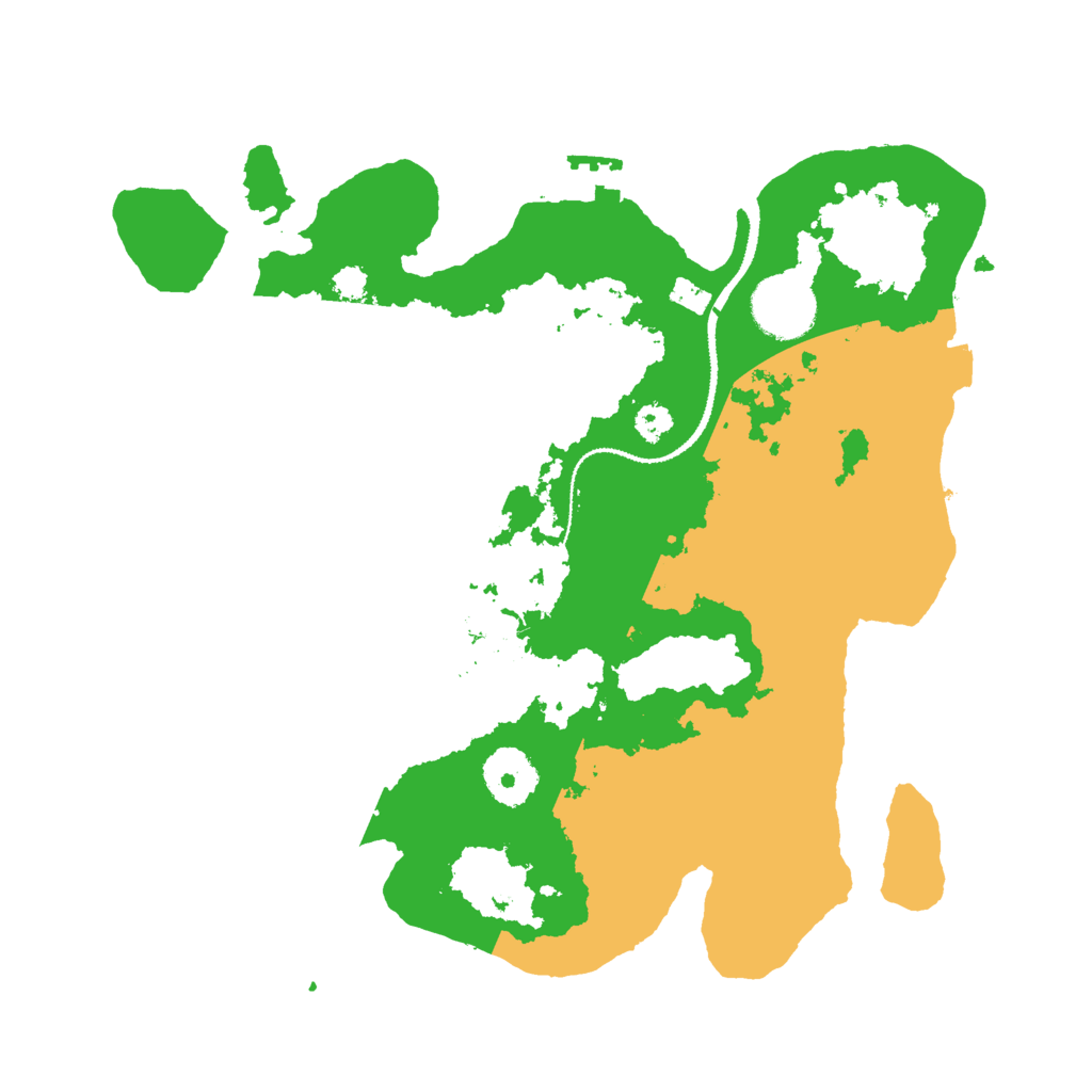 Biome Rust Map: Procedural Map, Size: 3000, Seed: 29621