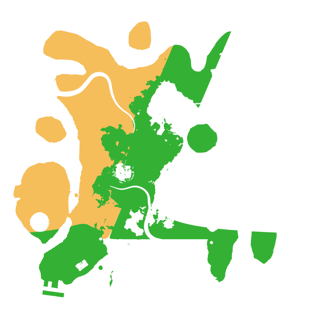Biome Rust Map: Procedural Map, Size: 3000, Seed: 515423684