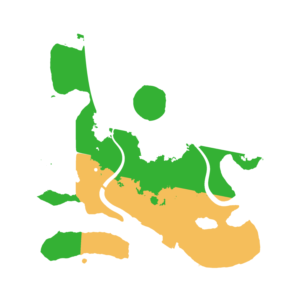 Biome Rust Map: Procedural Map, Size: 2500, Seed: 3518622