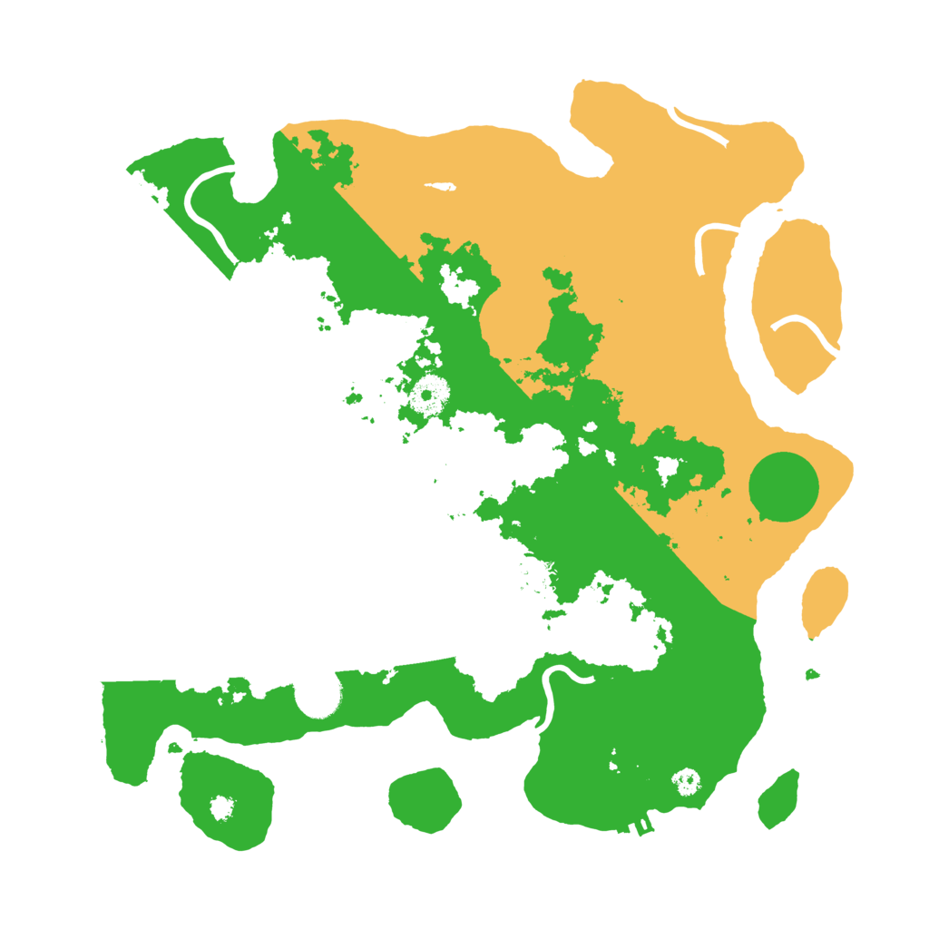 Biome Rust Map: Procedural Map, Size: 3500, Seed: 15176248