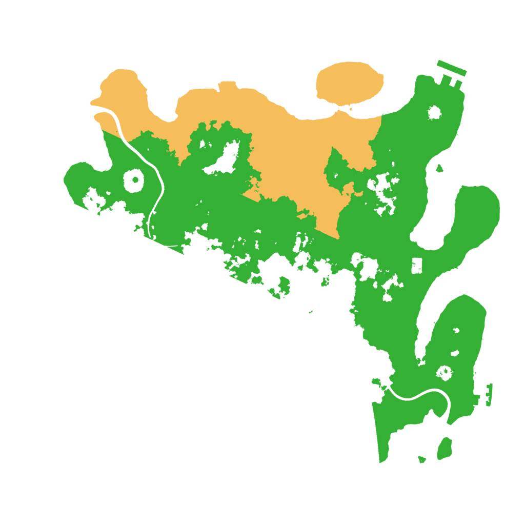 Biome Rust Map: Procedural Map, Size: 3500, Seed: 99096865