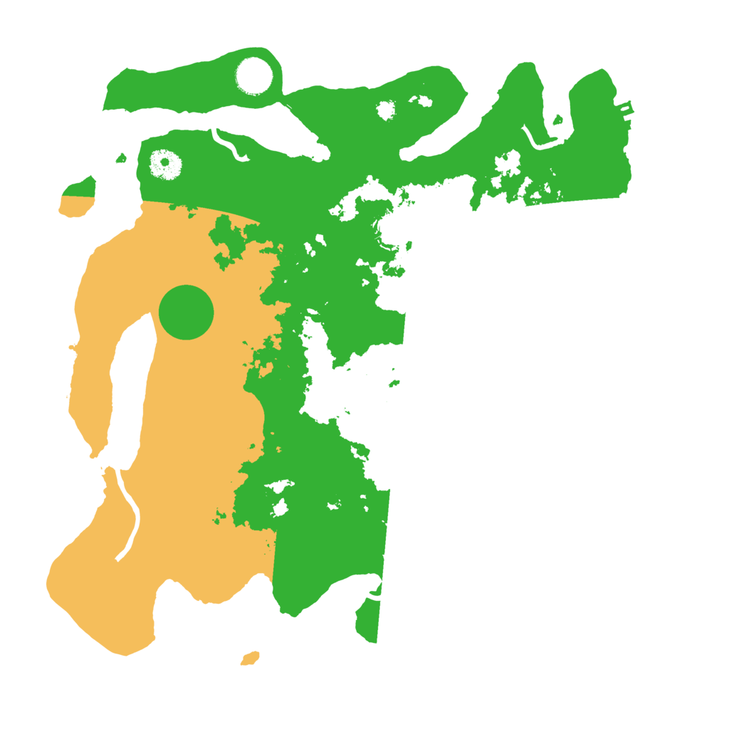 Biome Rust Map: Procedural Map, Size: 3500, Seed: 5101525