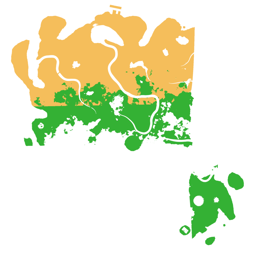 Biome Rust Map: Procedural Map, Size: 4500, Seed: 5488