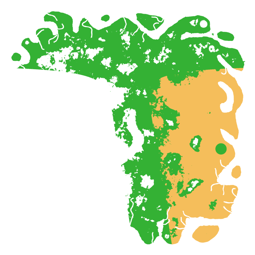 Biome Rust Map: Procedural Map, Size: 6000, Seed: 1801465192