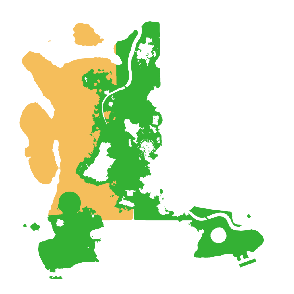 Biome Rust Map: Procedural Map, Size: 3500, Seed: 3756454
