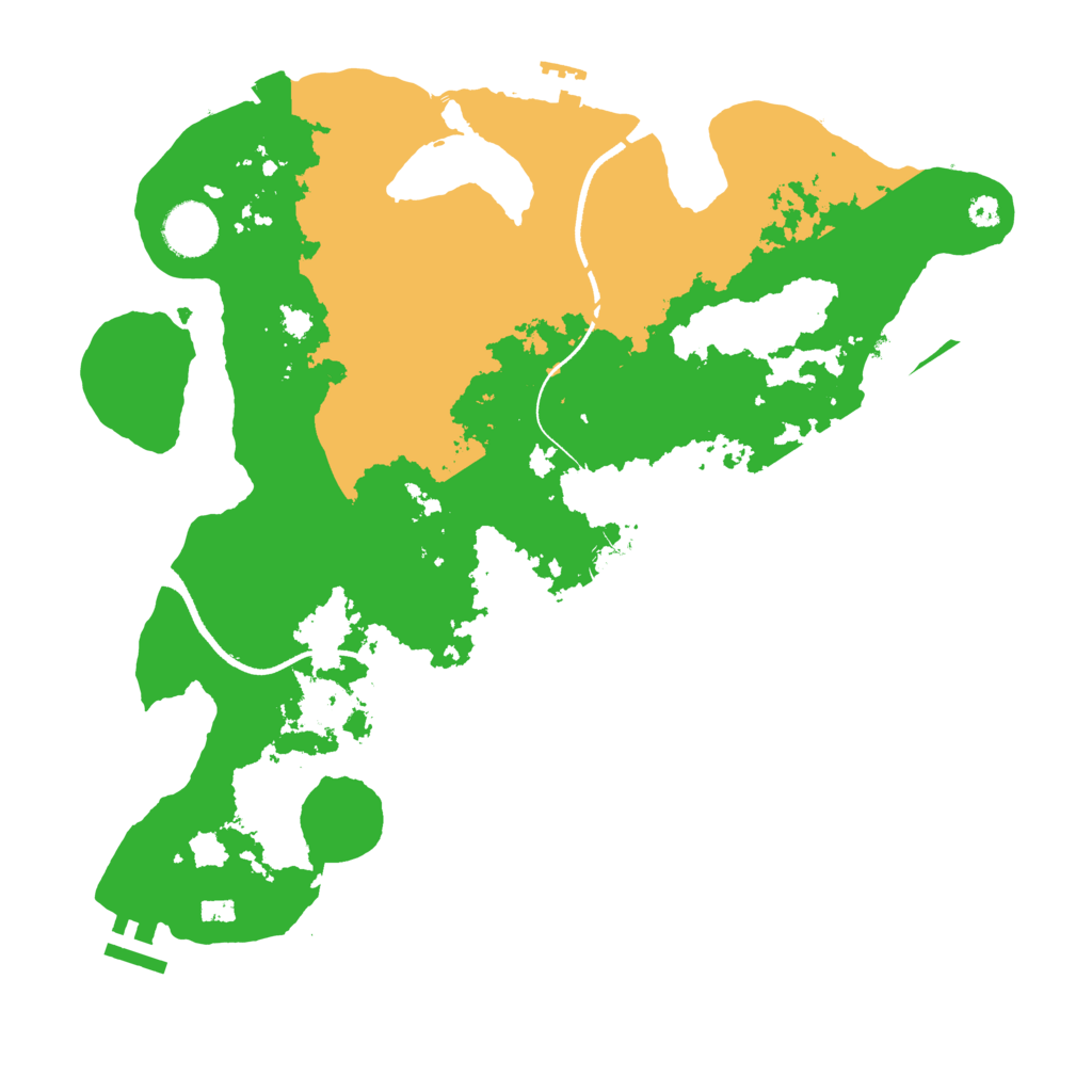Biome Rust Map: Procedural Map, Size: 3500, Seed: 12562327