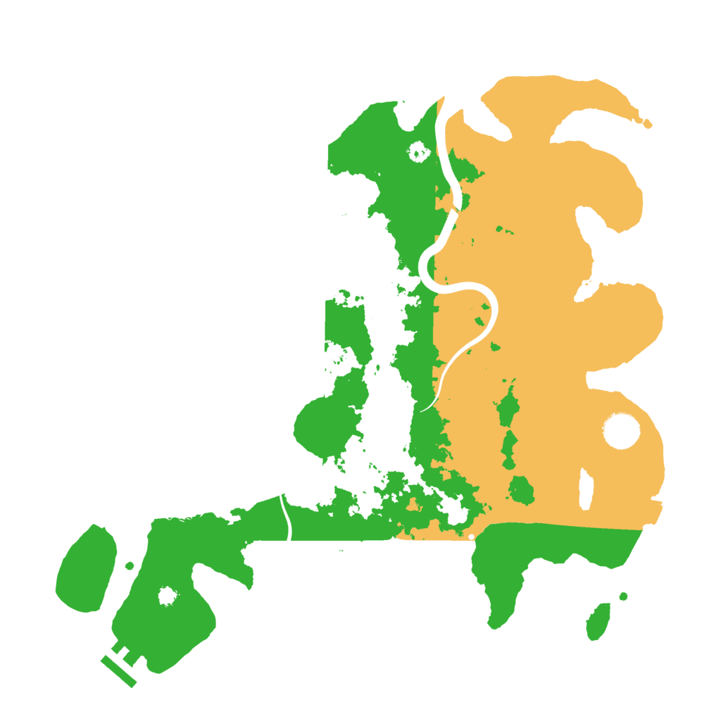 Biome Rust Map: Procedural Map, Size: 3500, Seed: 79181563