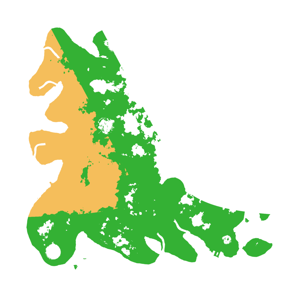 Biome Rust Map: Procedural Map, Size: 3500, Seed: 1768144