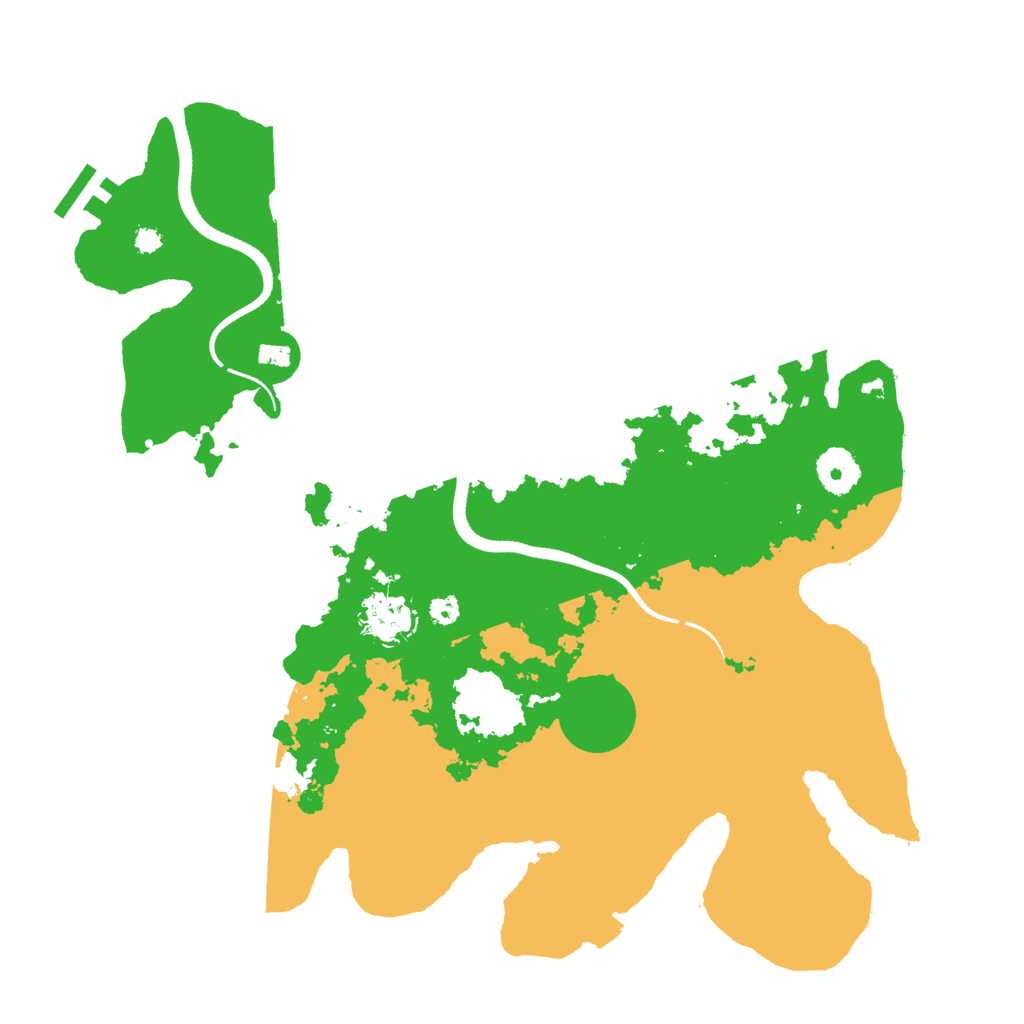 Biome Rust Map: Procedural Map, Size: 3500, Seed: 68616206